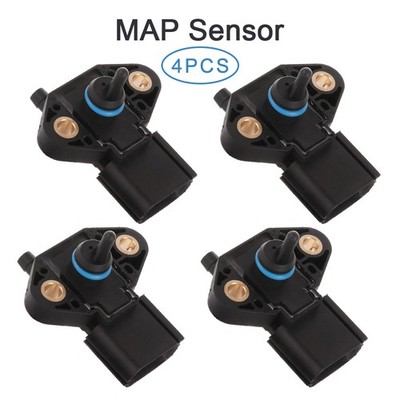 4pcs Fuel Pressure Sensor 2260004 Fit For 05-08 Ford E-150 5.4L 3F2Z9G756AA
