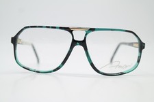 Vintage Glasses Amor 217 Green Black Gold Oval Eyeglass Frame
