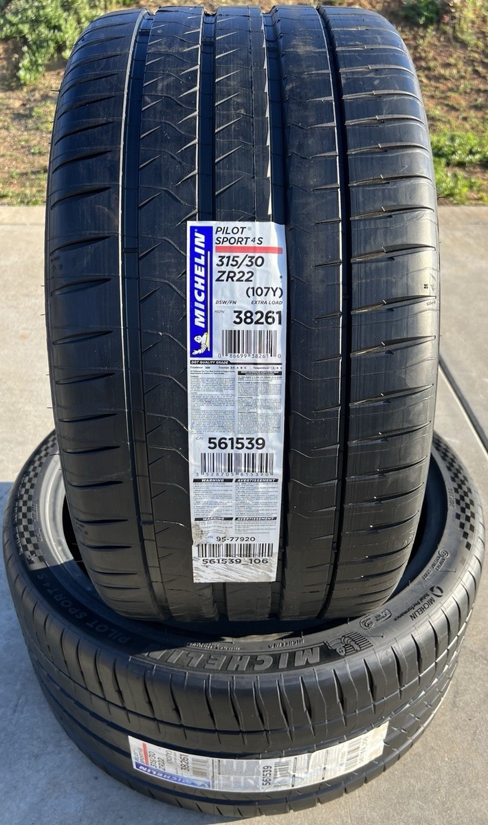 Set of TWO BRAND NEW 315/30ZR22 (107Y) Michelin Pilot Sport 4S BMW