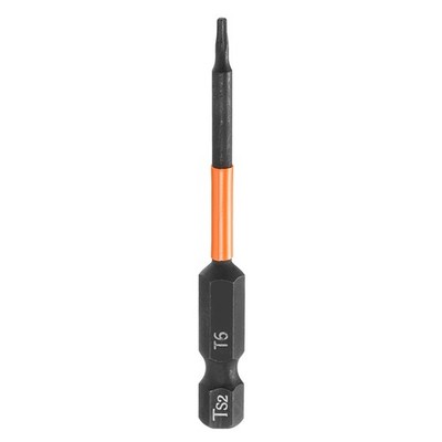 T6 Torx Head Screwdriver Bit 4'' Long 1/4'' Hex Shank Magnetic Screw Driver