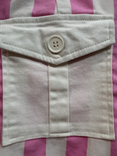 Barbie x Unique Vintage Mattel Romper Women’s Medium Pink And White Pockets - Picture 10 of 12