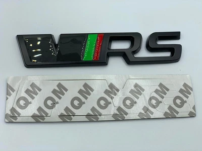 Black VRS 3D Rear Boot Emblem Badge Kit For Skoda Fabia Octavia