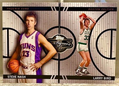 JERSEY # MATCH! 2008-09 Topps Co-Signers Larry Bird / Steve Nash 33/899! CELTICS