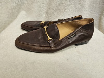 Russell & Bromley Shoes Womens EU 40 Brown Patent Leather Loafer Casual Shoe