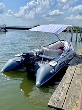 Schlauchboot Allroundmarin Dynamic 380 + Bimini + Heckräder  - Top Zustand -