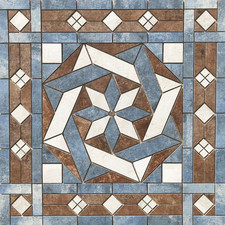 36" x 36" Tile Medallion Deco Mosaic Accent - Happy Floors French Quarter series