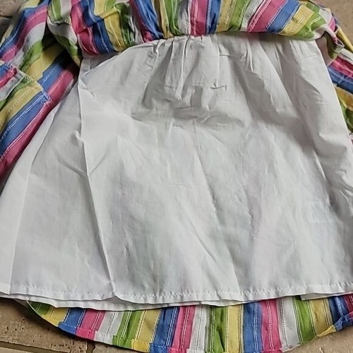 Maxi Vestido Zunie para Niñas con Volantes Prenda para el torso ahumado Multicolor a Rayas XL 14/16 - Imagen 6 de 7