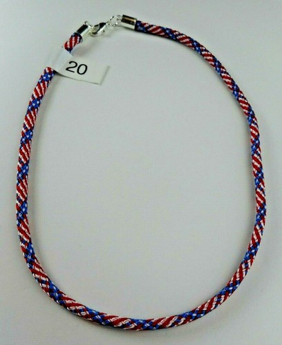 Braided Choker Necklaces Bracelets Anklets Silver Lobster Clasp Paracord 4mm USA - Picture 5 of 18
