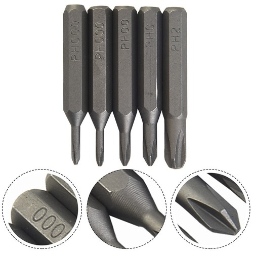 Cross Screwdriver Bits PH0000 PH000 PH00 PH0 PH1 PH2 4mm Hex Shank (5 Pack) - Picture 3 of 39