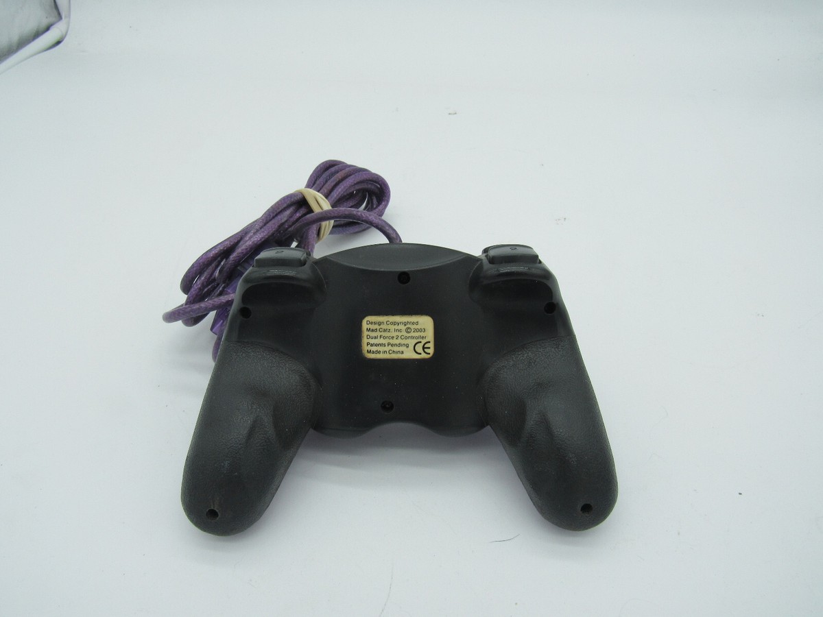 PlayStation 2 PS2 Mad Catz Dual Force 2 Pro Clear Purple
