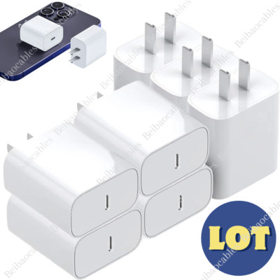 Lot 20W USB Type C Power Adapter Fast Charger Cube Block For iPhone iPad Android