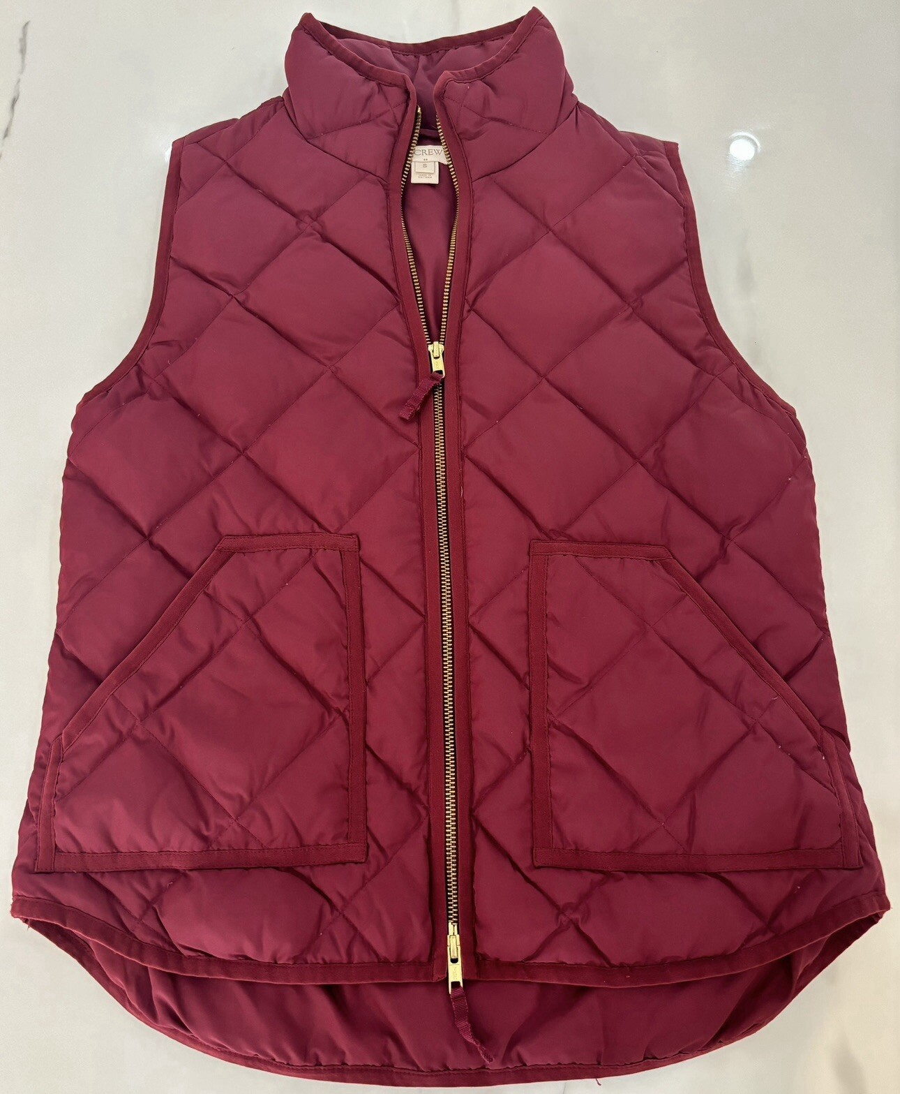 J Crew Lightweight Quilted Down Excursion Vest Cu… - image 1