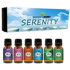  Mayan's Secret Premium Grade Essential Oils-Serenity- Gift Set 6/10ml Pure Esse