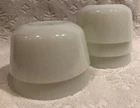 Vintage A-H Fire-King; 5 Anchorwhite-Pattern 6-oz Drop-Bottom Custard-CUPs; 434