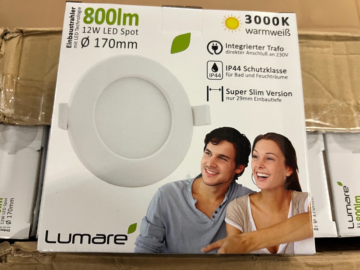 Lumare LED Einbaustrahler 6er Set – 18W, Extrafla Produktbild-Vorschau 7