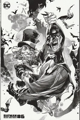 BATMAN BLACK AND WHITE #6 (2020) YASMINE PUTRI SQUAREBOUND CARDSTOCK VARIANT ~NM