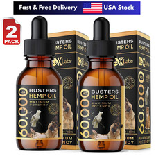 Buster's Organic Hemp Oil Large 60 Milliliters 2-Pack for Dogs  Cats