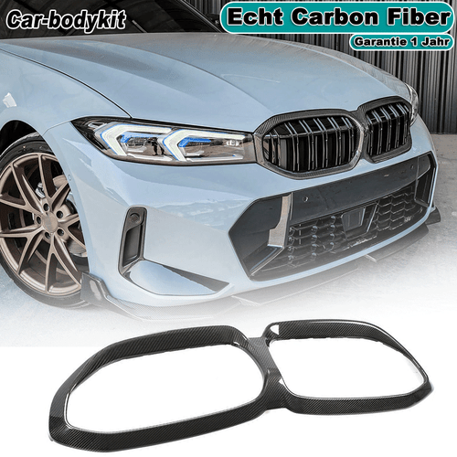 parrilla delantera carbono parrilla radiador riñonera sin agujero bmw serie 3 g20 320i 2019-23 - Imagen 1 de 11