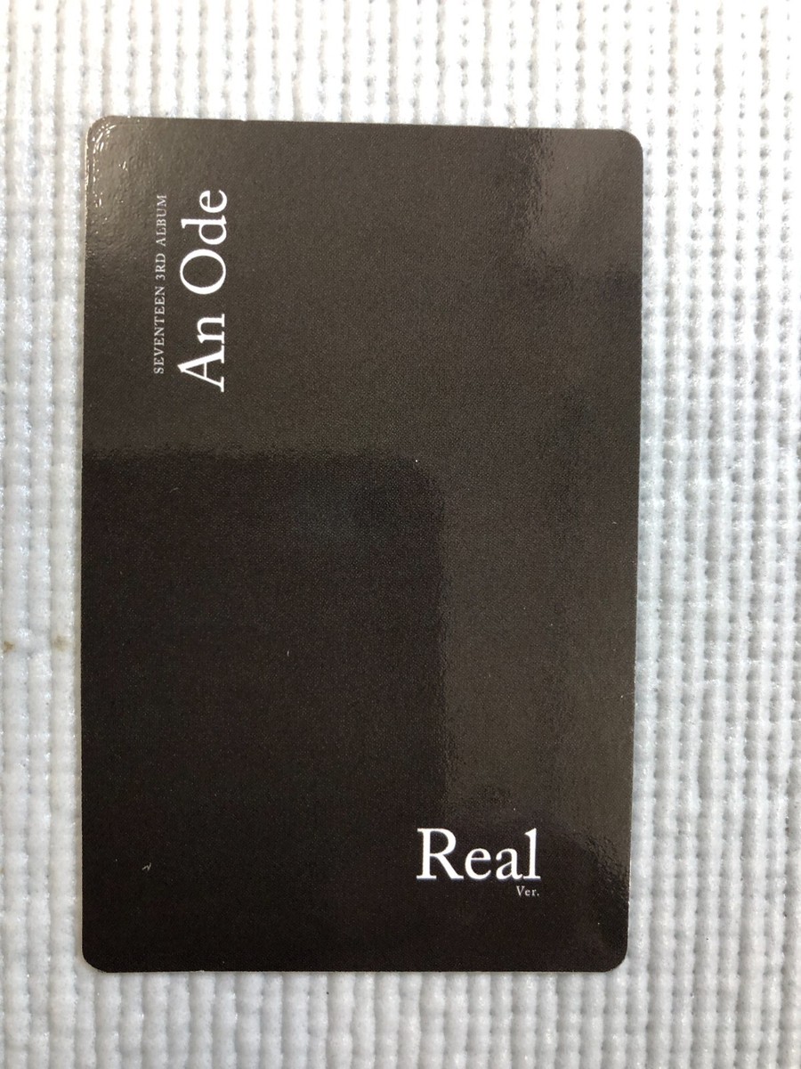 SEVENTEEN 3rd Album - An Ode Real ver. Official Photo Card (WONWOO