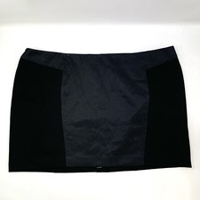 Plus Fashion Twin Hill Black Textured Midi Office Pencil Skirt Women's Size 32WP