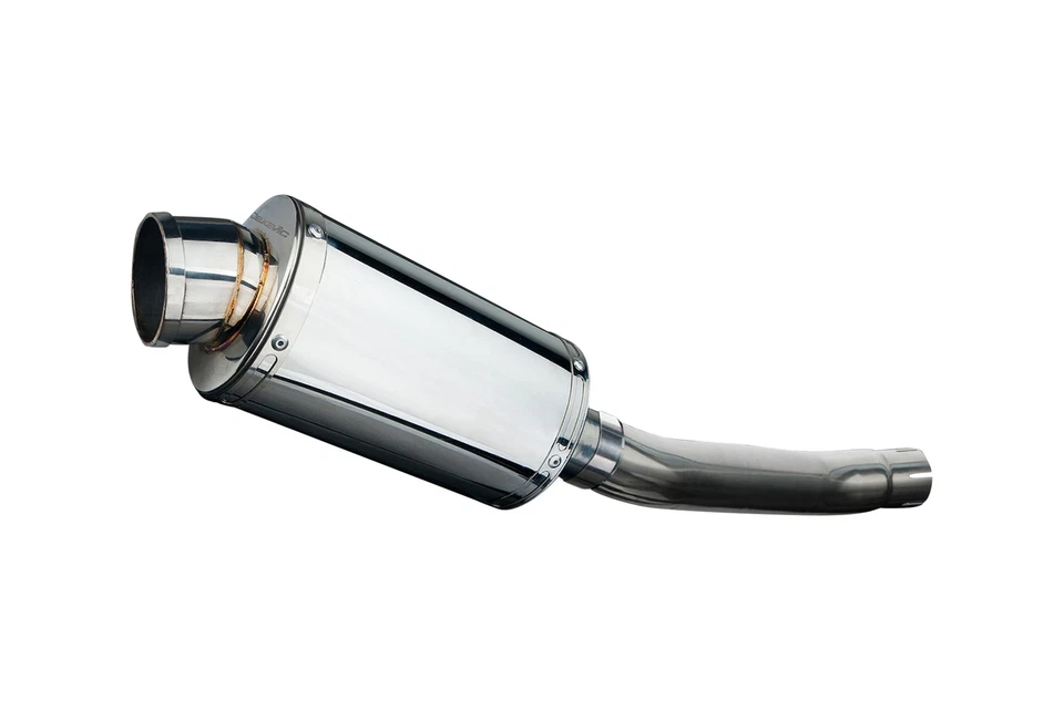 Suzuki GS500 E/F 1989-2009 Kit de silenciador de escape de acero inoxidable ovalado de 9" deslizable Foto 2 de 4