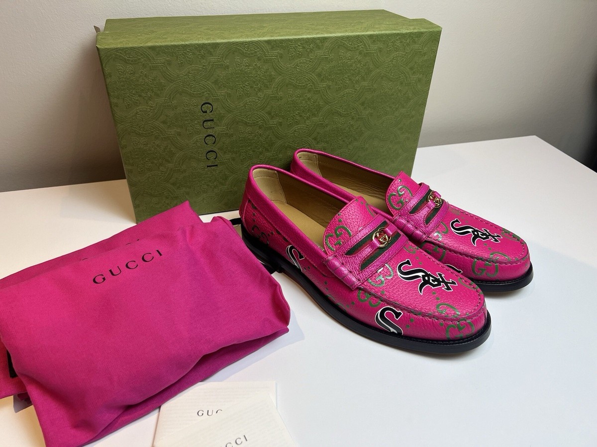 NIB Rare Gucci x MLB Chicago White Sox GG Print Leather Size UK8