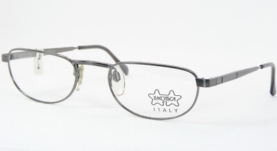 Vintage LUXOTTICA LU 1277 F106 DARK SILVER EYEGLASSES GLASSES 51-21-140mm  Italy