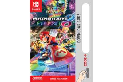 Mario Kart Deluxe Nintendo Switch Digital Download Card