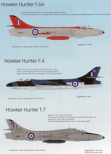 Calcomanías RAF Hunters Pt:2 escala 1/48 - Imagen 2 de 2