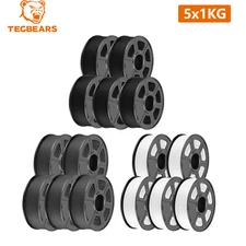 🔥TECBEARS 5KG PLA PETG Matte PLA+ SILK High Speed 3D Printer Filament 1.75mm