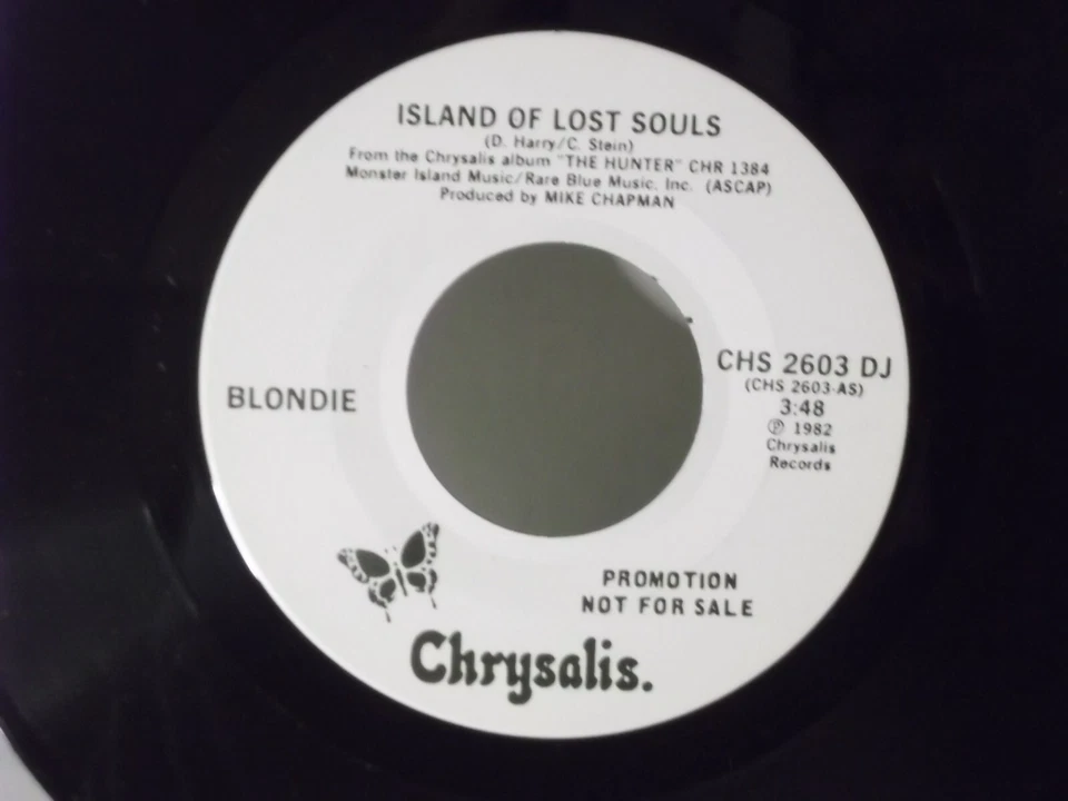 Blondie,Chrysalis2603,"Island Of Lost Souls"US,7" 45 with P/S,1982 PROMO Punk,M - Image 2 of 3