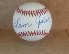SAM JETHROE BRAVES FORMER ROY SIGNED AUTO N.L. BASEBALL BECKETT AUTH
