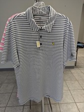 NWT MEN'S ADIDAS ULTIMATE 365 POLO, SIZE: M, COLOR: WHITE/NAVY M6 