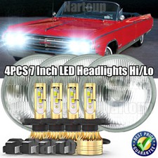 4pcs 5 34 5.75 Led Headlights Hilo For Oldsmobile 442 98 F85 Cutlass 4x White 4pcs 5 34 5.75 Led Headlights Hilo For Oldsmobile 442 98 F85 Cutlass 4x White