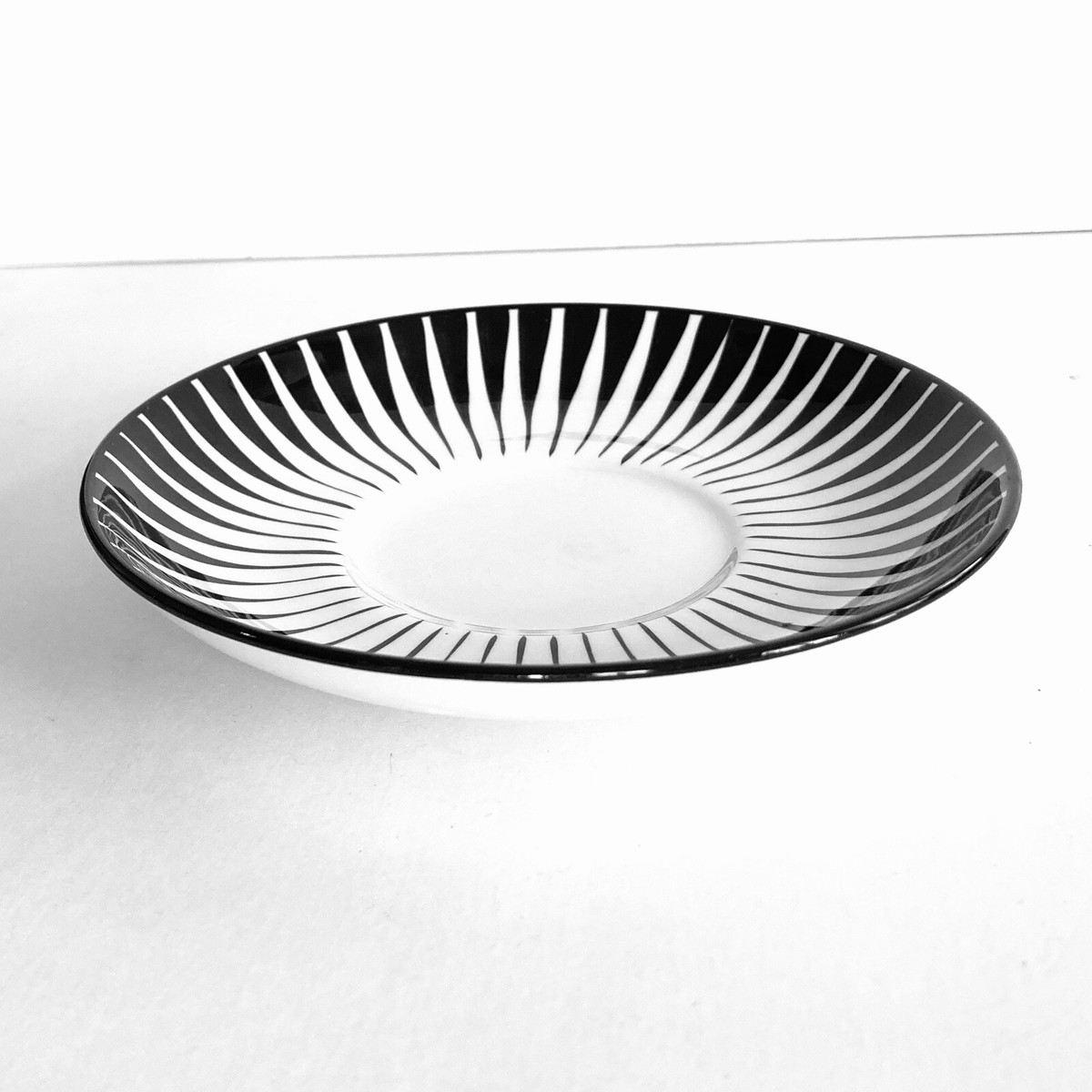 1955 Upsala-Ekeby Zebra Saucer Swedish Ceramics Gefle Trost Mid 1955 Upsala-Ekeby Zebra Saucer Swedish Ceramics Gefle Trost Mid