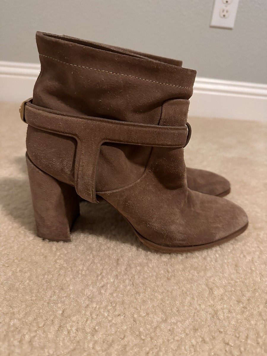 Taupe Dior Leather Boots Dior Shoes Dior Taupe Leather Booties