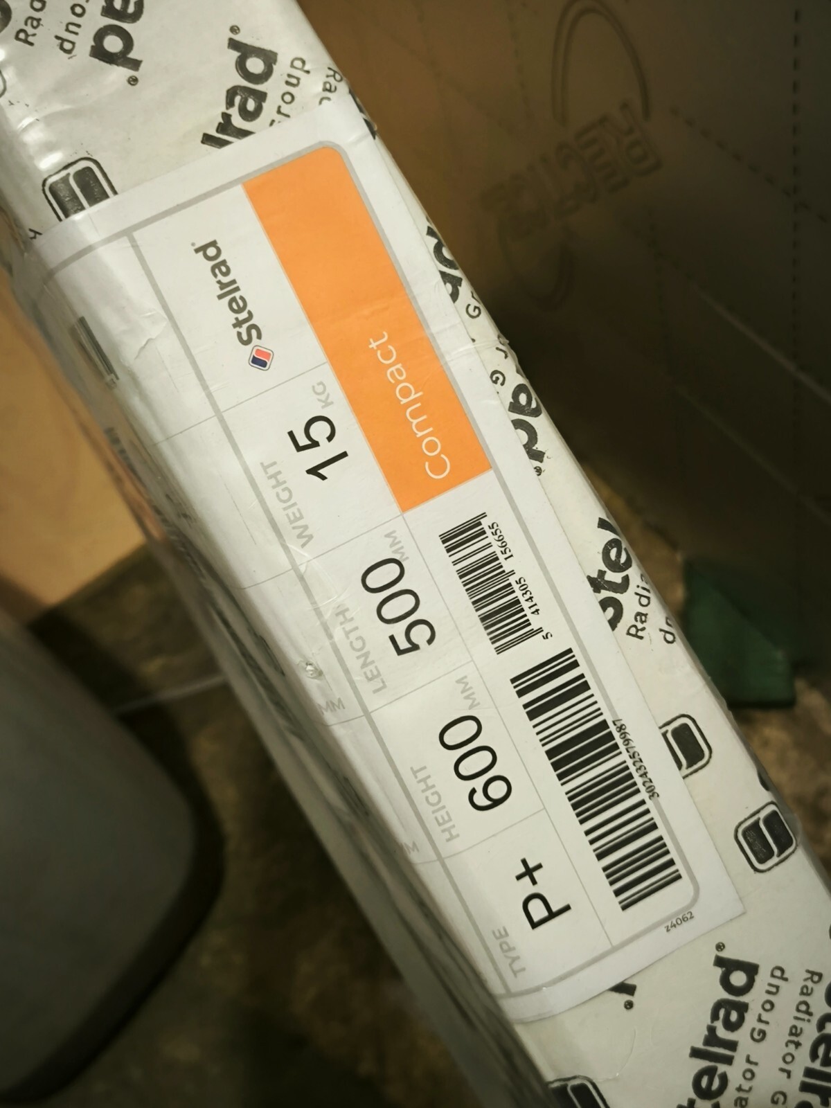 Stelrad Compact P+ Radiator Type 21 600mm X 500mm Double Panel Single ...