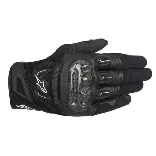 Leather Motorcycle Gloves > Alpinestars SMX-2 Air Carbon v2 gloves - Black - Picture 2 of 3