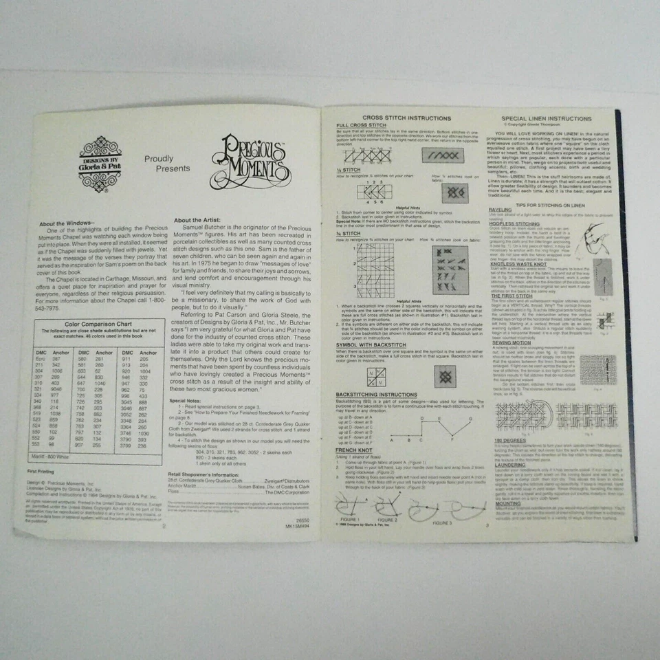 Precious Moments Window Series Blessed Are They That Mourn Counted Cross Stitch - Image 3 of 4