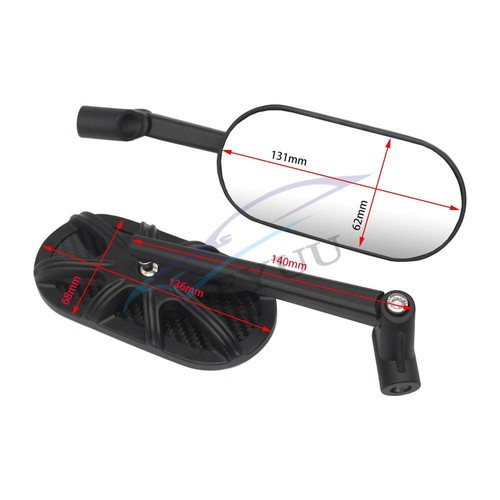 Universal 8mm 10mm Screw Motorbike Motorcycle Handlebar Rearview Side Mirrors - Picture 2 of 7