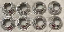 2” Candle Holders Formal Silver Pewter Colored Table Centerpiece MEXICO LOT OF 8