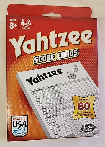 Yahtzee Score Cards - Box of 80 - Picture 1 of 3