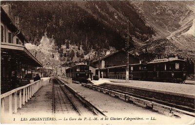 AK Les Argentieres La Gare Railway Station et les Glaciers (1275851)