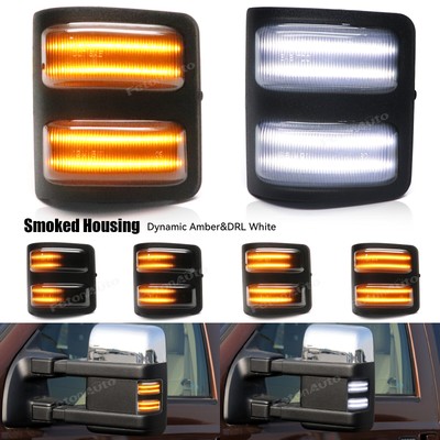 Switchback LED Side Mirror Marker Light For Ford F250 F350 F450 08-16 Super Duty