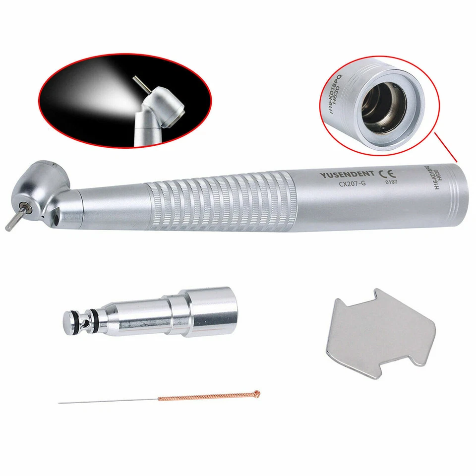 Стоматологический хирургический наконечник под углом 45 градусов светодиодный подходит для KaV-муфты 4 отверстия 6 штифтов - Изображение 3 из 4