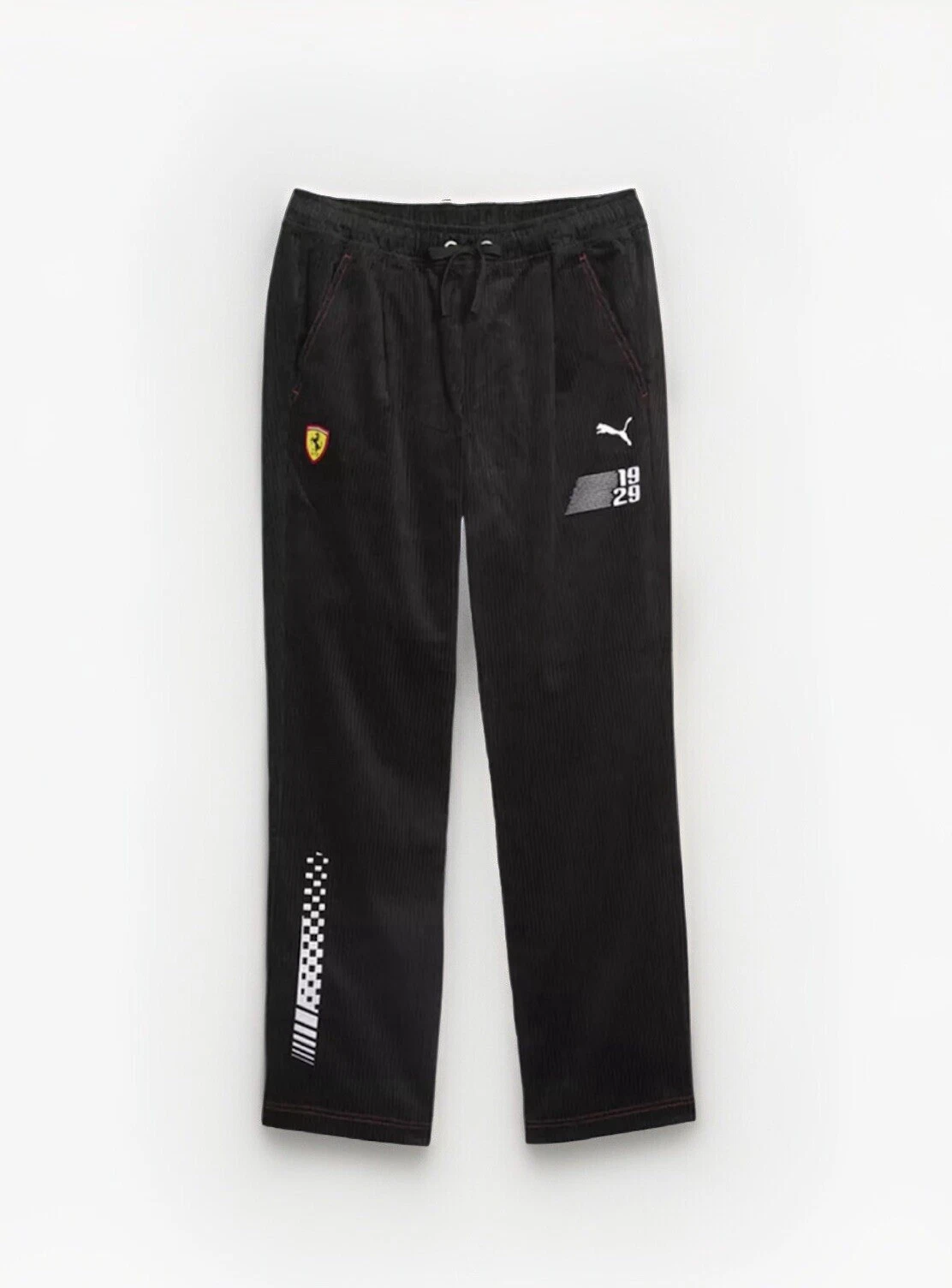 Pantaloni Puma Sf Race Garage Crew Uomo GRANDI Nero Casual Pantaloni Sportivi Nuovi con etichette