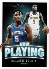 Immanuel Quickley 2020-21 NBA Hoops Now Playing #SS-27