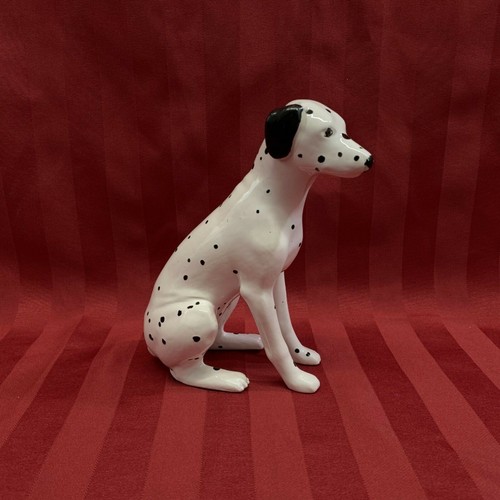 Dalmation Dog Hand Made Pottery Sculpture 7″ tall