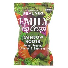Emily Crisps | Rainbow Roots - Sweet Potato, Carrot, Beetroot | 24 x 30g