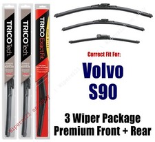 Wipers 3-Pack Premium Beam Wiper Blades fits 2017+ Volvo S90 - 19240/200/13-G